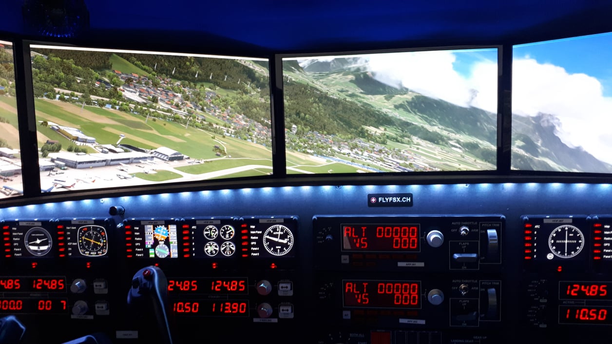 FLYFSX - Flugsimulator - Flight Simulator -  Rüchligweg 55 - 4125 Riehen - Basel - Baden - Aarau - Zürich - Schweiz - Lörrach - Freiburg - Deutschland. 
